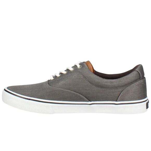 IZOD Men's Canvas Memory Foam Sneakers Grey Size 10.5 NIB - Picture 13 of 16